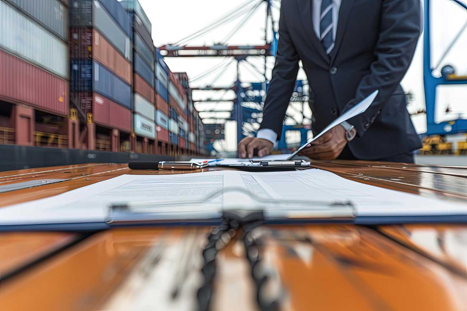 Customer support concept for Omega Shipping Agency answering common shipping and port agency questions